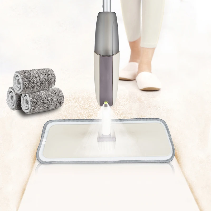 

Spray Mop for Hardwood Floors Dust Mop with Microfiber machine washable Pad for a Quick Cleaner with a Refillable Water Bottle