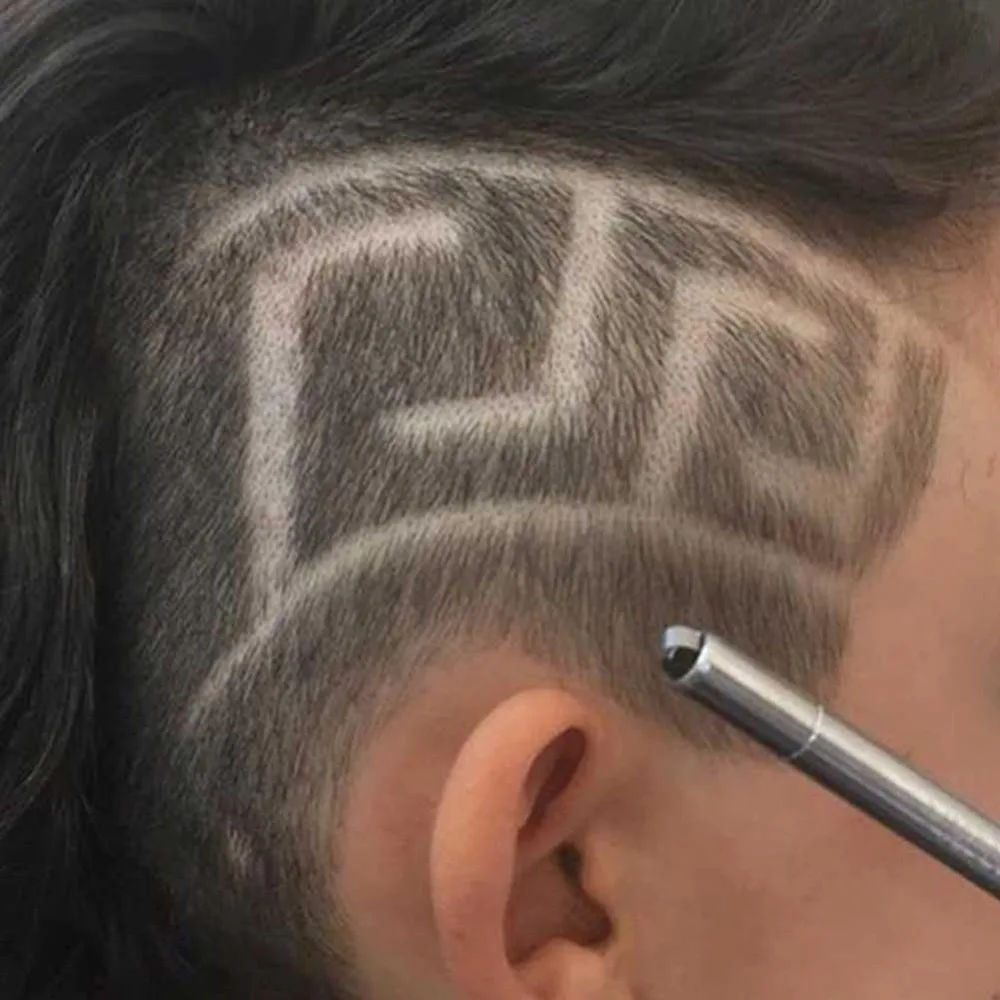 

Professional Magic Engrave Beard Hair Scissors Eyebrow Carve Pen Tattoo Barber Hairdressing Scissors Eyebrow Oil Head Carving