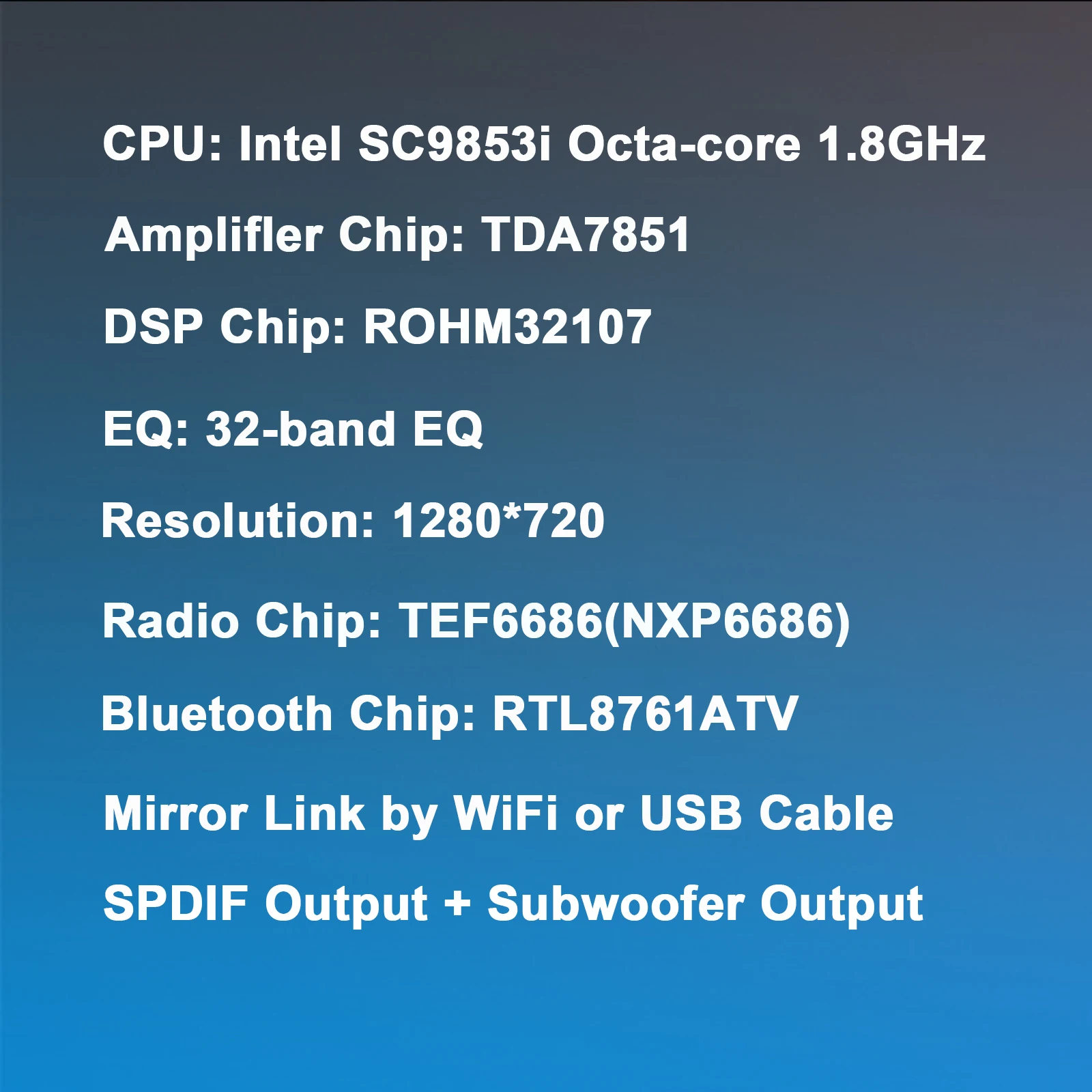 Top 1280*720 DSP Mirror Link 10.1" 1Din Android 8.1 Car Stereo Multimedia Radio GPS 4G SIM Card SPDIF Subwoofer DVR OBD DAB+ WiFi 2