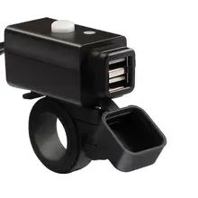 Мотоцикл Зарядное устройство на руль двойной USB адаптер гнездо для iPhone samsung телефонов