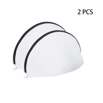 

2pcs Outdoor Washing Bags Clothes Protection Hours Saving Mesh With Zipper Dual Use Durable Storage Travel Thick Laundry Shoes