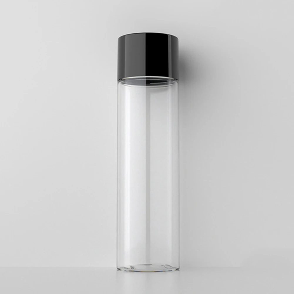 120 мл прозрачный портативный дорожный Тонер для лосьона многоразового использования пустые бутылки с дозатором бытовые товары Товары для ванной комнаты - Цвет: Transparent Black