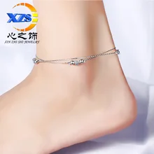 Ножной браслет в Корейском стиле Модные женские квадратные ножные аксессуары