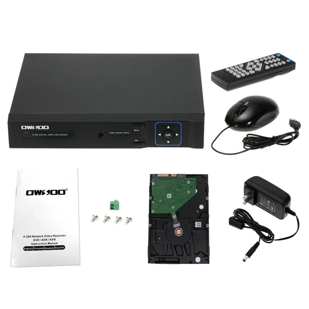 8CH Onvif 1080P NVR AHD DVR 5в1 CCTV видео регистратор системы наблюдения движения обнаружения P2P сети для безопасного ношения телефона управления