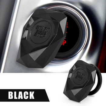 

uxcell 2 Pcs 6 Colors Universal Car Engine START Button Replace Cover STOP Switch Accessories Key Protective Cover