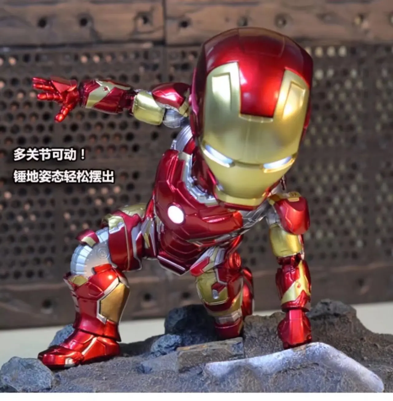 

Avengers Egg MK43 Iron Man Shining Mobile Model Garage Kit Decoration