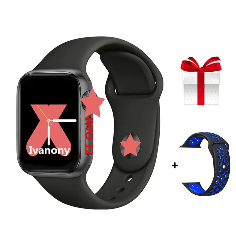 H Bluetooth Смарт часы IWO 12 серии 5 ЭКГ монитор сердечного ритма SmartWatch фитнес-трекер для iPhone Android телефон PK IWO 8 10 - Цвет: H