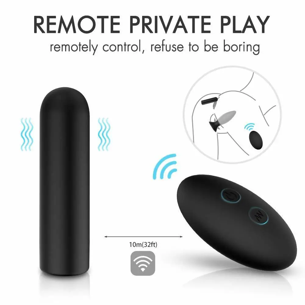 Plug Training Set Vibratori Anali Telecomando 9 Modalità di Vibrazione Giocattoli Sessuali con Base a Ventosa per Uomo,_voghion.com