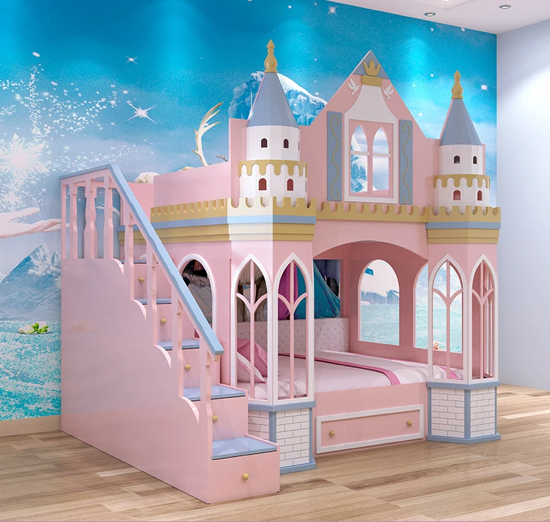 Source Modern Solid Wood Custom Princess Bed Girl Dream