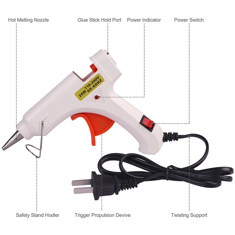 Профессиональный высокотемпературный термоклеевой пистолет 110-240 В 20 Вт DIY Graft мини быстрый нагреватель клей ремонт тепловые инструменты для домашний декор