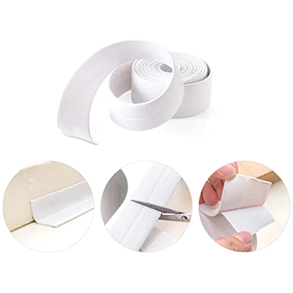 Kitchen Mildew Waterproof Tape Corner Line Sealing Strip Sealant Tape For Bathroom Kitchen Toilet Wall Corner