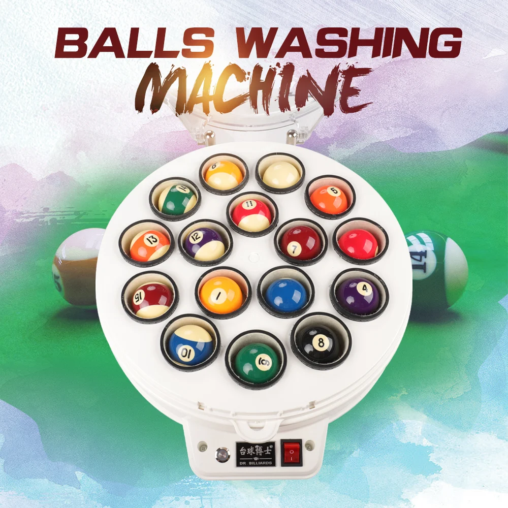 Billiard Ball Cleaner Machine Pool 16 balls Snooker 22 Balls Clean Automatic Washing Electronic Accessories | Спорт и развлечения