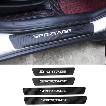 

4pcs for KIA Sportage 2 3 4 QL 2017 2018 2019 2020 PU Leather Door Sill Sticker Welcome Pedal Anti Scratch Protector Accessories