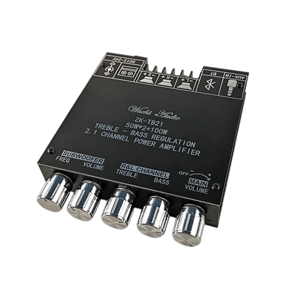 ZK-TB21 TPA3116D2 Bluetooth 5 0 панель усилителя сабвуфера 50 Вт x2 + 100 2 1 каналов мощность аудио