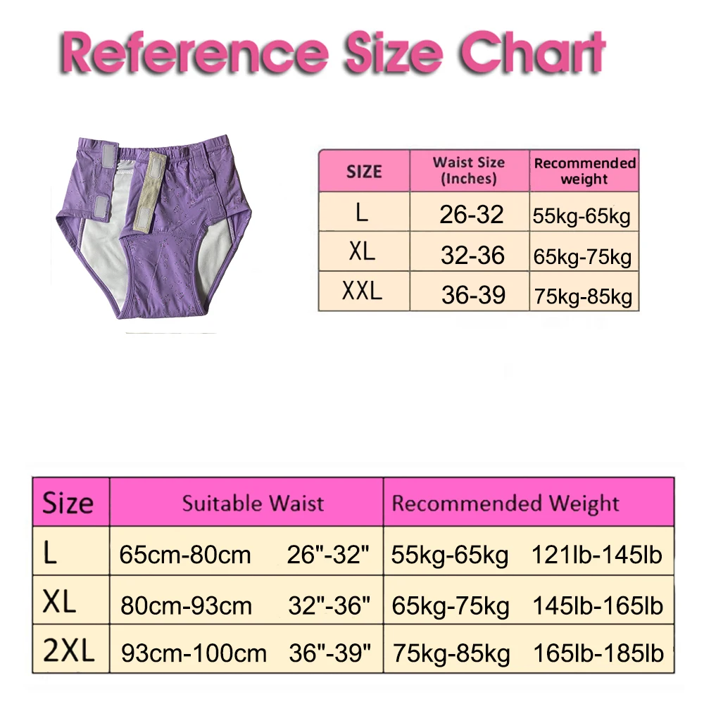 Women’s Incontinence Underwear Cotton Regular Absorbency Reusable Washable  Urinary Incontinence Briefs 500ml