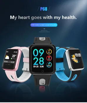 

Smart Watch P68 Fitness Tracker Bracelet Activity Tracker Heart Rate Monitor Blood Pressure for IOS Android Smartwatch Clock