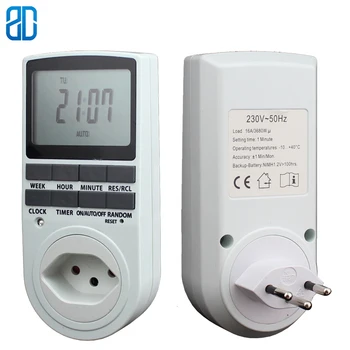 

Brazil Standard AC Digital Voltmeter Timer Metering Socket Multi-function Creative Meter Intelligent Power Detector Home Socket