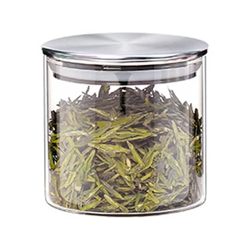 

Food Storage Glass Jar No Lead Kitchen Storage Bottles Sealed Cans With Cover Large Capacity Candy Glass Jars Tea Box