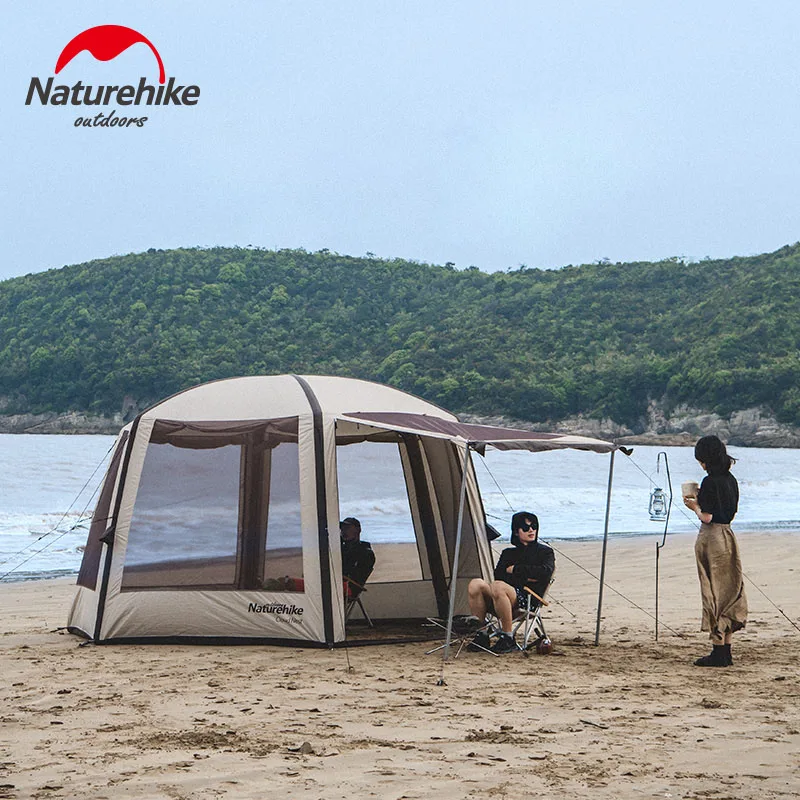 Naturehike 5-8 Person Große Sun Shelter Hexagonal Aufblasbare Zelt Familie Baldachin Mit Air Pol 15D Wasserdicht Für Outdoor camping