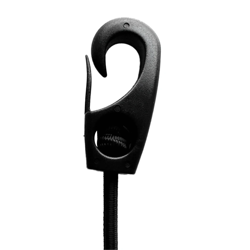 10 Pieces 7mm Elastic Shock Cord Bungee Rope Hook for Kayak Paddle Rod Leash Canoe Boat Dinghy Fishing
