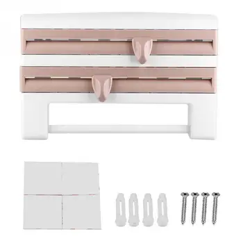 

Wall-Mount Sauce Bottle Storage Rack Paper Towel Holder Preservative Film Dispenser Can Be Disassembled