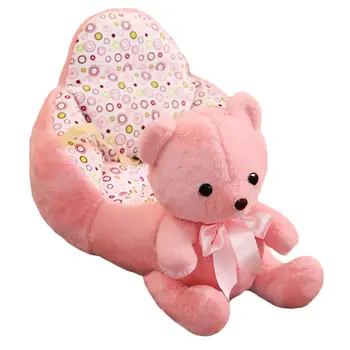 

Johnear Kids Sofa Cute Cartoon Animal Support Seat Children's Sofa Bean Bag Armchair Backrest Chair for Playroom Bedroom