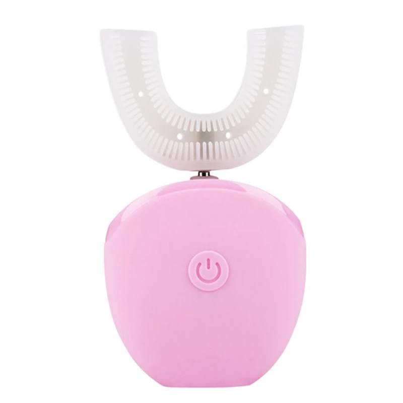 

U Shape Automatic Sonic Electric Toothbrush 360 Degrees Ultrasonic Toothbrush Waterproof Silicone Teeth Cleaner Whitening Tool