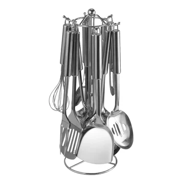 

Xyj 12pcs Stainless Steel Kitchen Cooking Utensils With Hanger Utensil Set Nonstick Utensils Cookware Set with Spatula Gadgets