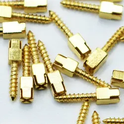Dental Golden Plated Screw Post 50pcs in Bag Screw Post Key Dental Pins Supplies Dental Materials