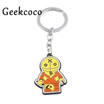 

10pcs/lot Trick 'R Treat punk Key Buckle Fashion Keychain Handmade Car Keychain Man Woman Bag Charm Pendant Accessories J0616