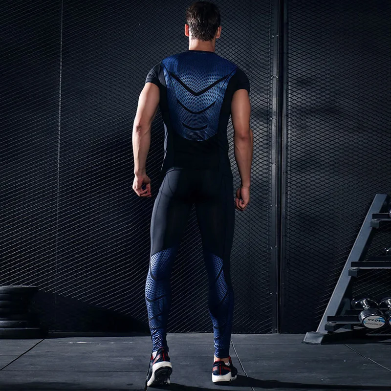 Термокомпрессионные штаны, высокоэластичные колготки для бега, мужские брюки «ММА», спортивные Леггинсы для спортзала, фитнеса, тренировок, пробежек