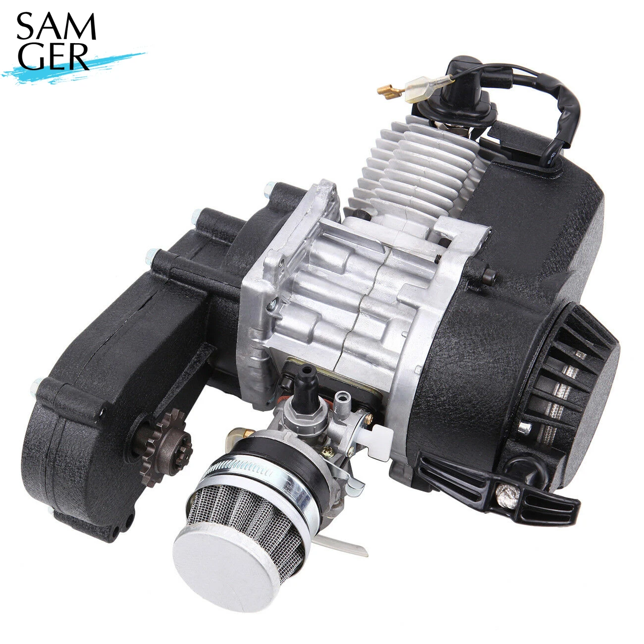 Бензиновый двигатель Samger 50cc/80cc для велосипеда, 2-тактный ...