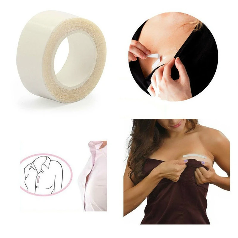 Correa de ropa antideslizante, cinta adhesiva de doble cara para mujer, corporal|Accesorios de ropa -