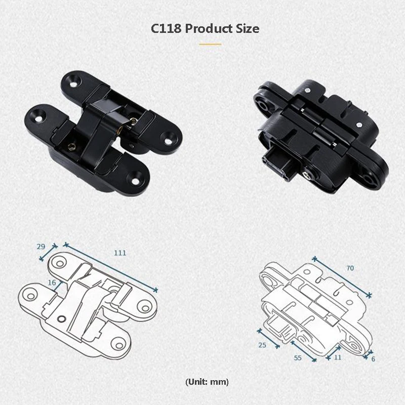 dobrável, cruz de portas cegas, 180 graus,