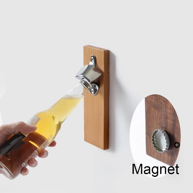 

Открывалка для пива с магнитом, многофункциональная настенная открывалка для бутылок