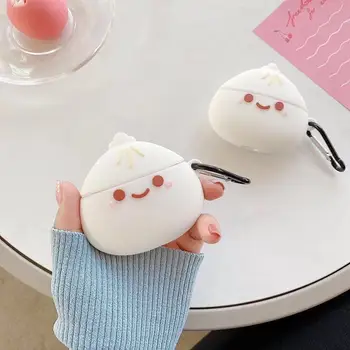 

Soft Wireless Case For Apple Airpods Pro Earphone Silicone Headphones Cases For Airpods 2/3 Protective cute Cover Korean Baozi