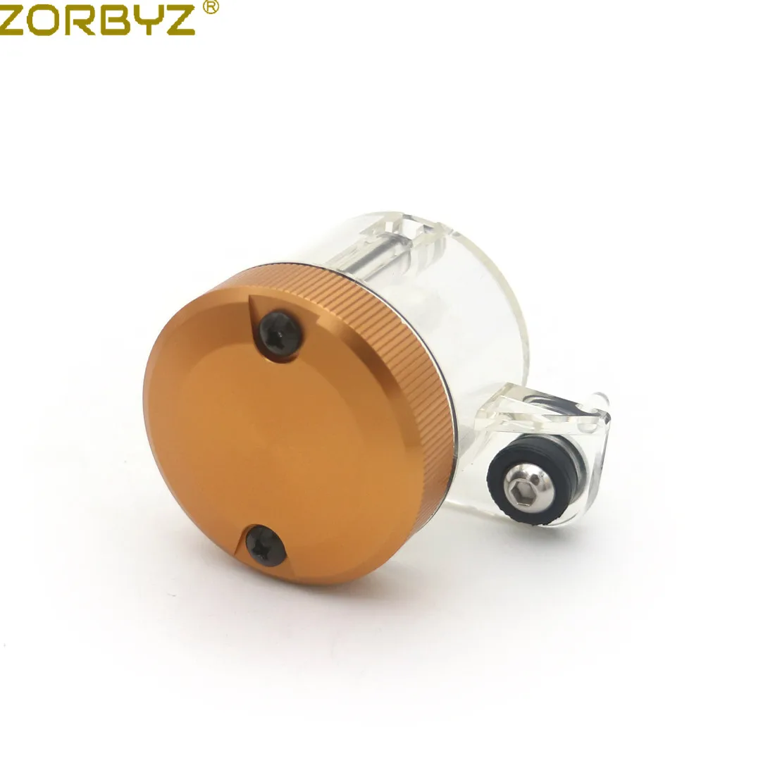 ZORBYZ универсальные мотоциклетные алюминиевые передние тормоза сцепления Главный цилиндр жидкости резервуар масляный бак насос для Honda Yamaha Suzuki - Цвет: Orange