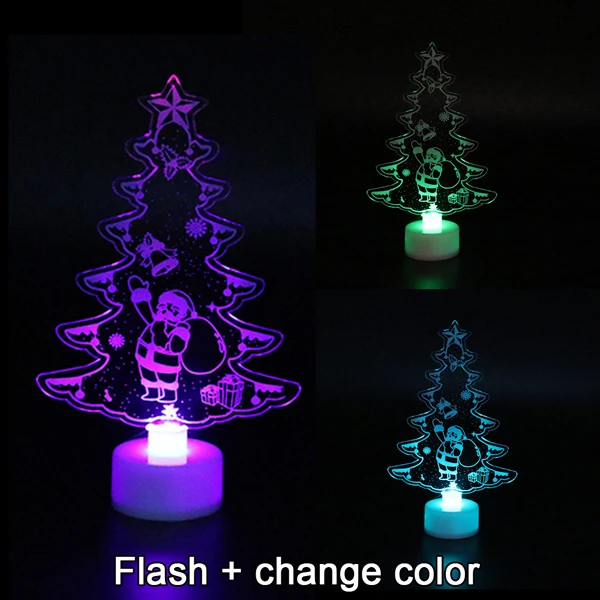 Color Changing Christmas Xmas Tree LED Light Lamp Home Party Decoration Mini 