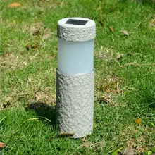 JLAPRIRA освещение Солнечный сад свет каменная колонна Белый светодиодный солнечный свет уличный Садовый Солнечный лампа для газона двора света