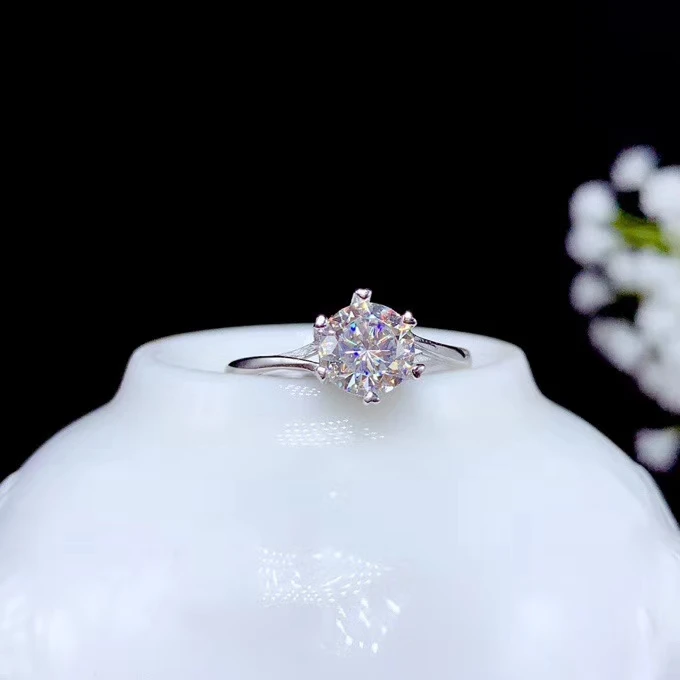 

Moissanite кольцо с драгоценным камнем, восхитительный светильник, изысканное кольцо на день рождения, обручальное кольцо, Подарок на годовщину, свадебное кольцо, предложение