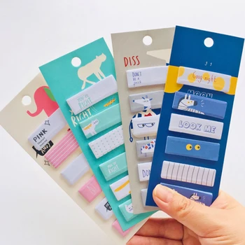 

120pcs /pack Cute Cartoon Zoo Sticky Self-Adhesive Memo Pad N Times Sticky Notes Office School Supplies