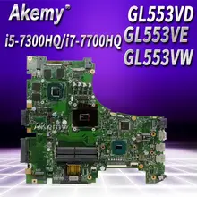 تبادل!!! كمبيوتر محمول اللوحة الأم ل ASUS ROG GL553VD GL553VE GL553VW GL553V GL553 الأصلي GTX1050M GTX960M i7/i5 cpu(China)