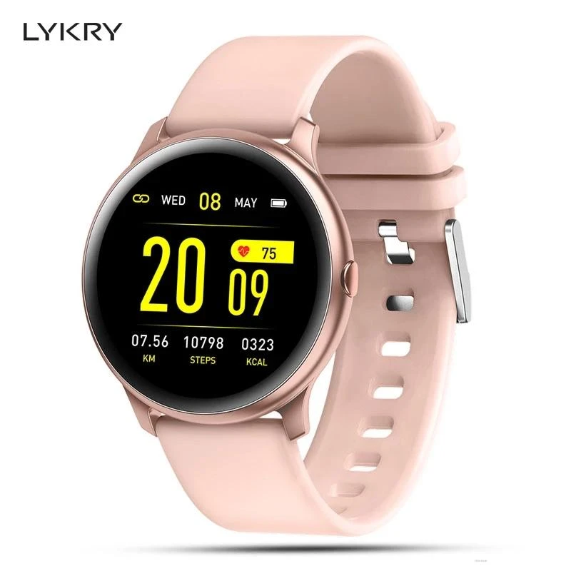 2022 LYKRY KW19 Smart Watches Women Bluetooth Sport Fitness Watch Heart IP67 Waterproof Men Rate Monitor Blood For Xiaomi iphone