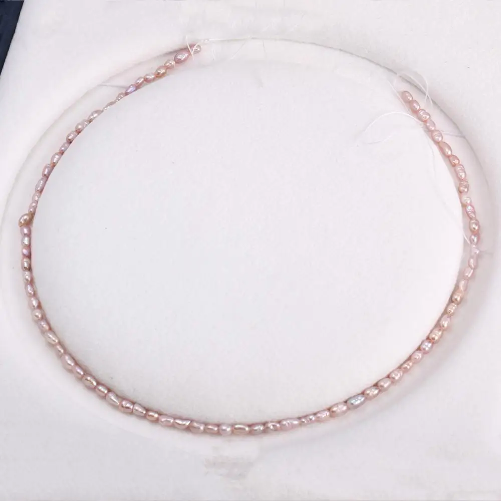 

Natural Freshwater Pearl Rice-shaped Loose Beads 3-4 Mm For DIY Bracelet Earring Necklace Sewing Craft Jewelry Accessory