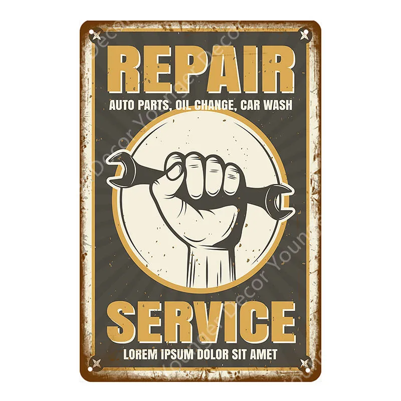 Dad's Garage Pin Up Girl Route 66 жестяная вывеска металлический плакат художественное украшение стены Паб Бар Кафе домашний декор винтажное железное ремесло YI-085 - Цвет: YD2776EI