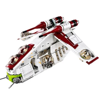 

05041 On Toy Republic Gunship Set Compatible With Ship For Children Educational Blocks Gift Boy