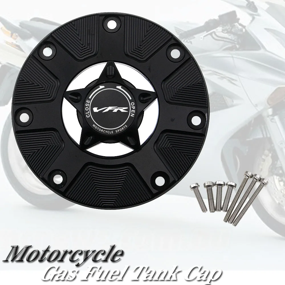 

Gas Fuel Tank Cap for HONDA VFR800/X VFR750 VFR1200X/F VFR 800 Motorcycle CNC Quick Release Cover
