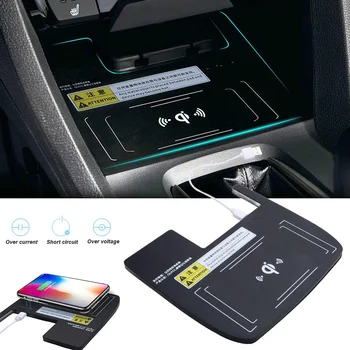 

QC3.0 Car Console Qi Phone Wireless Charger Board Panel For Honda For Civic 10th Car Phone Charging Accessories