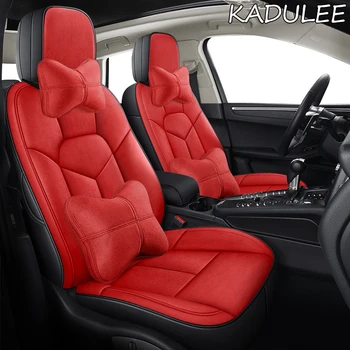 

KADULEE custom real leather car seat covers set For opel astra h g j insignia vectra b meriva vectra c mokka auto accessories