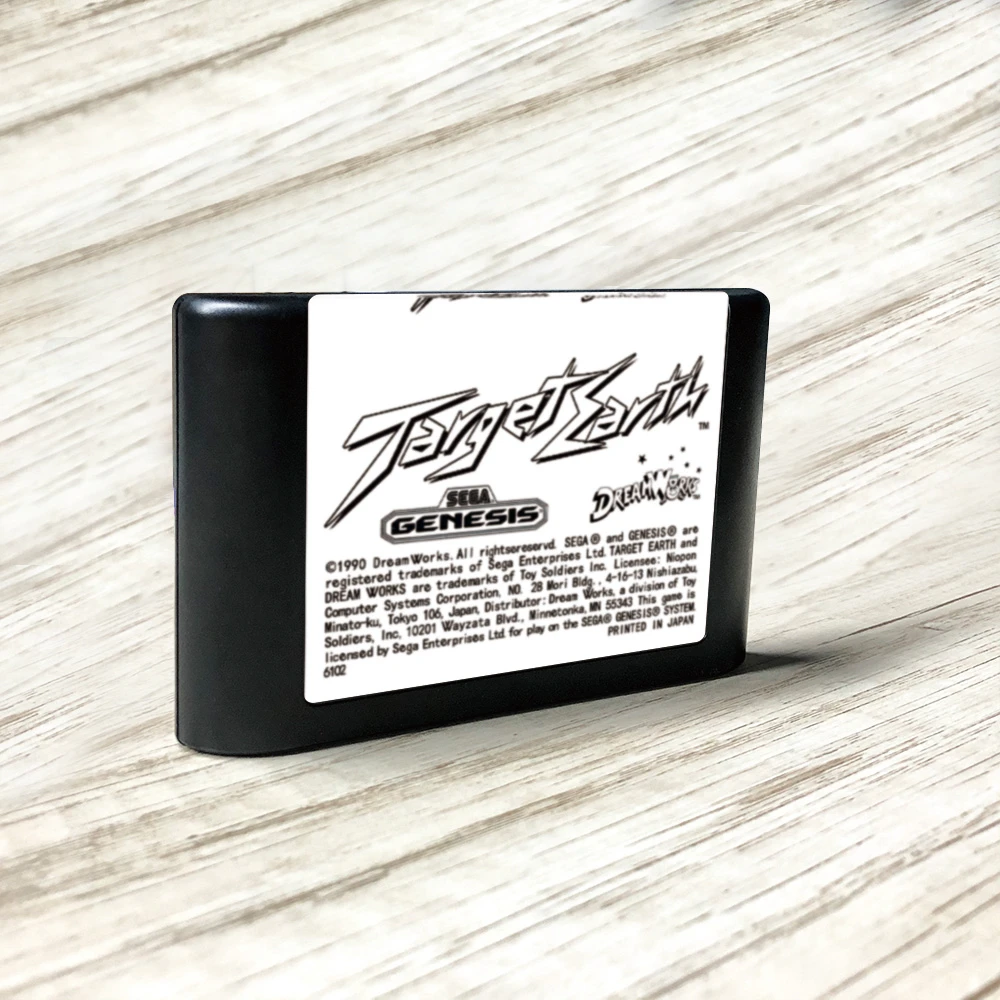 Target Earth - USA Label Flashkit MD Electroless Gold PCB Card for Sega  Genesis Megadrive Video Game Console